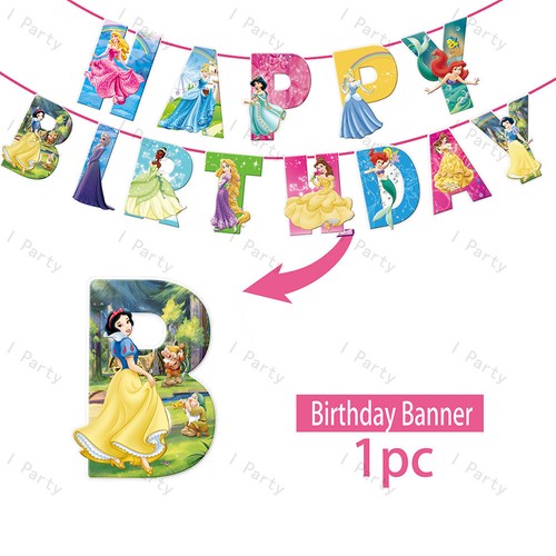 Disney Princess Tablecloth Decorations Snow White Cinderella Party Supplies Girl - Picture 14 of 49