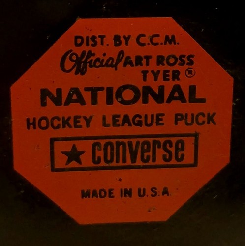 1974-77 WASHINGTON CAPITALS VINTAGE NHL CONVERSE OFFICIAL GAME PUCK ART ROSS USA - Bild 5 von 7
