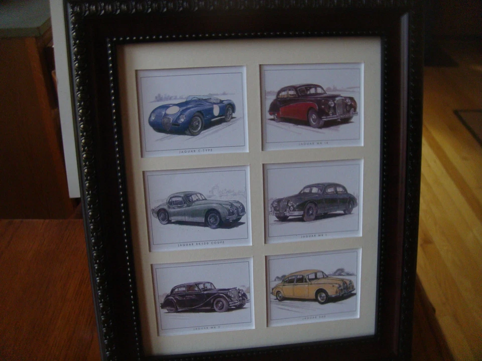 ROLLS ROYCE  - 6  REPRO CARDS IN A MAT   (Buy FRAMED $47  UNFRAMED $27) - Image 4 of 4