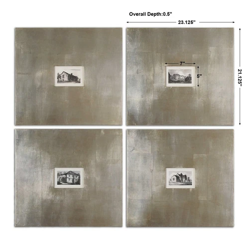 FOUR  ARCHITECTURAL HISTORICAL BUILDINGS FRAMED PRINTS ART WIDE FRAMES  41295 - Picture 5 of 5