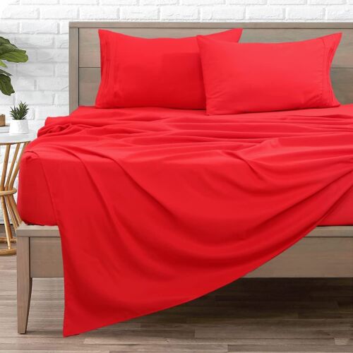 King Deep Pocket Extra Soft Hotel Luxury Bed Sheets 4 Piece Set 2500 series - Picture 14 of 175