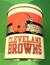 EXUC, CLEVELAND BROWNS TIN, APPROX. 7.25 X 6
