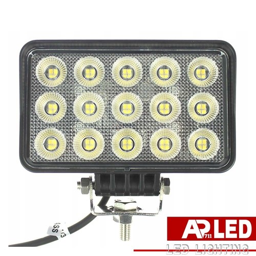 2x Powerful New 6X4 LED Work Light For Truck Flood Light 12V 24V Tractor lights - Picture 2 of 3