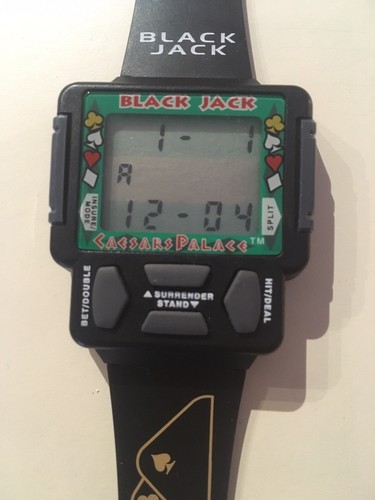 VERY RARE Black Jack Watch Caesars Palace Nelsonic Style - Picture 5 of 12