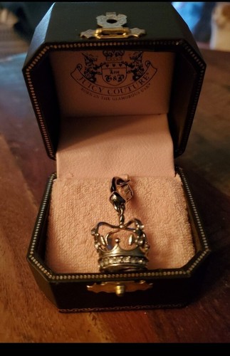 Juicy Couture Rare Silver Tone Crown Charm - Picture 2 of 5