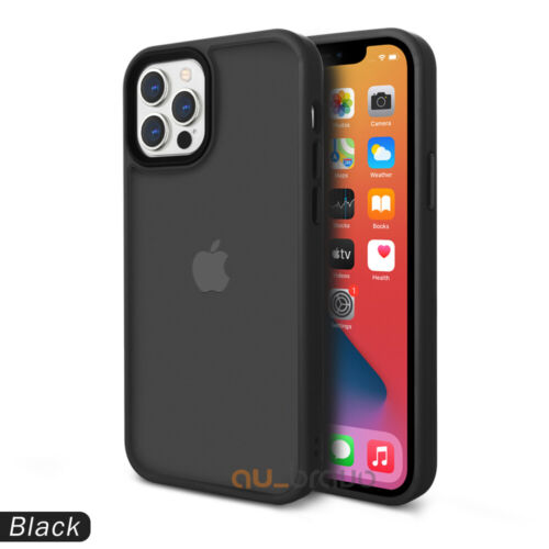 Shockproof Bumper Case Clear Silicone Matte Cover For iPhone 13 12/Pro/Max/Mini - Picture 9 of 13