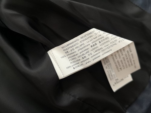 NEU ZARA DAMEN MARINEBLAU GESCHNITTEN KUNSTLEDERJACKE GRÖSSE XS - Bild 10 von 11