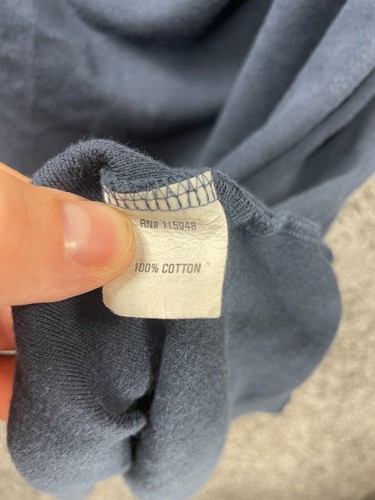 Joan Vass Pencil Skirt Women's XL Navy 100% Cotton Elastic Waist Knitted Preppy - Picture 5 of 12