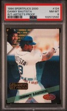 1994 Sportflics 2000 Tigers DANNY BAUTISTA R/T Insert ARTIST'S PROOF PSA 8 Pop 1