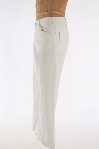 Levi Strauss vintage White jeans 1980's flat front denim pants 34 x 29 - Picture 7 of 9
