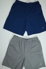 Men’s Amazon Essentials Gray & Navy Athletic Shorts 2 Pack NEW!