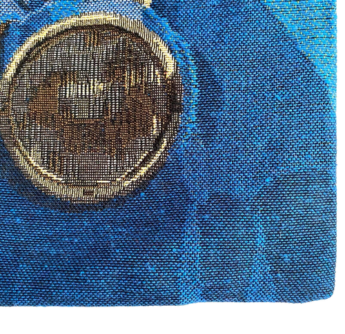 ANTHROPOMORPHIC BLUE CAR DOG RACERS 18" BELGIAN TAPESTRY CUSHION COVER ZIP 5154 - Picture 6 of 6