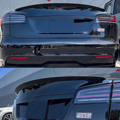 CARBON FIBER TRUNK SPOILER WING FOR 21-24 TESLA MODEL S PLAID STYLE - Bild 5 von 6