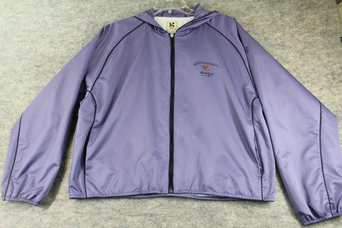 Arizona Diamondbacks Jacket XL Baseball Women's Purple Full Zip Extra Large  Hood | eBay