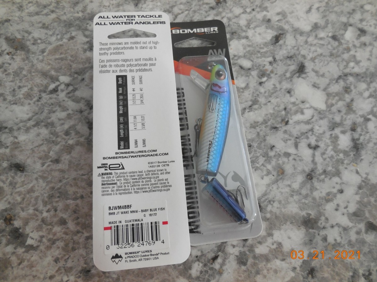 Bomber Jointed Wake Minnow - Baby Blue Fish 13,27cm/20,6g - Műcsalik
