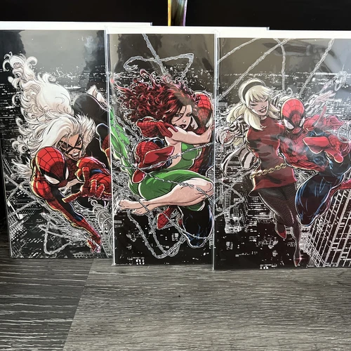 [3 PACK VIRGIN] AMAZING SPIDER-MAN 26, 28, 30 UNKNOWN COMICS KAARE ANDREWS EXCLU