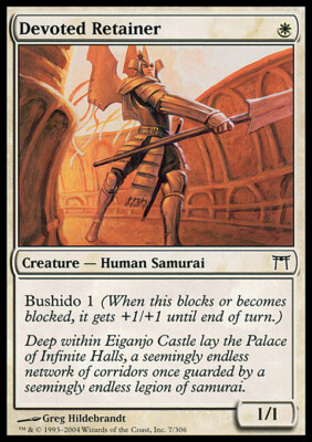 MTG Magic the Gathering Devoted Retainer (7/317) Champions of Kamigawa LP