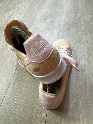 Adidas Stan Smith Embroidered Floral Halo Blush Women’s Sneakers Size 10.5 New - Picture 4 of 7