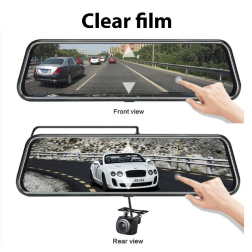 10" 1080P Car Dash Camera Front and Rear Mirror View Reverse IR Kit Night Vision - Picture 4 of 12