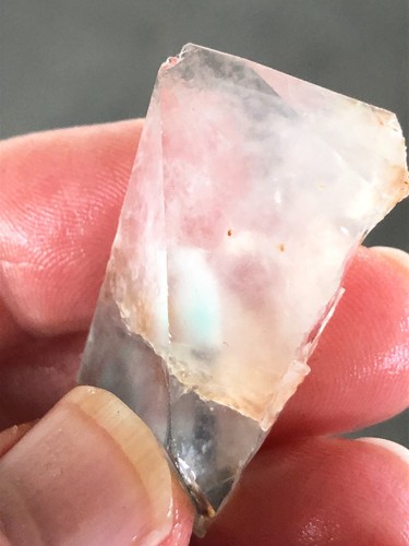 Ajoite in Quartz Messina Ajoite inclusions Extremely Rare 19g + crystal section - Picture 2 of 13