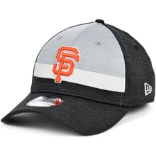 New Era San Francisco Giants Striped Shadow Tech 39THIRTY Stretch Fit Hat Cap