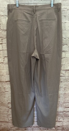 Aeropostale Womens Size XL High Rise Pleated Trouser Pant Stretch Taupe Gray NEW - Picture 4 of 5
