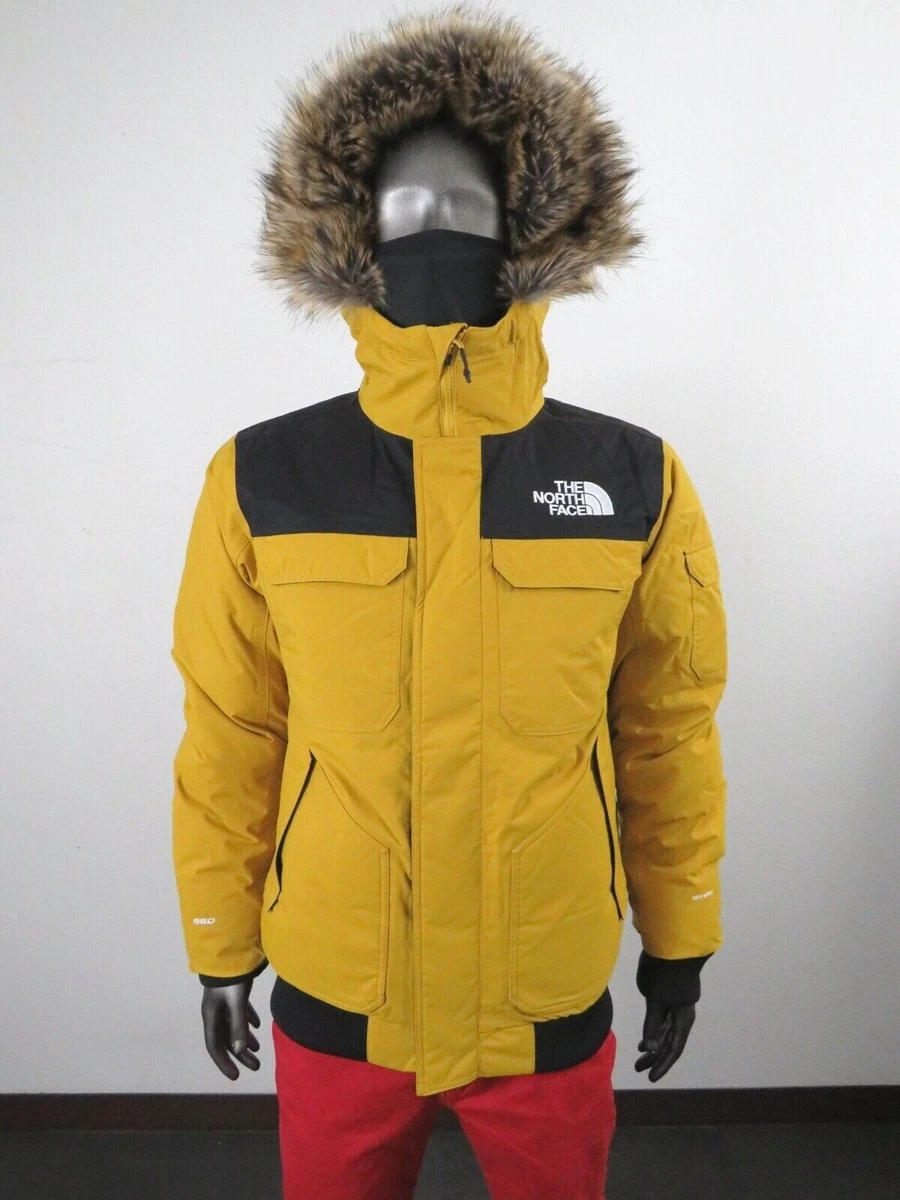 Mens TNF The North Face Gotham III 550-Down Warm Insulated Winter Jacket  Yellow