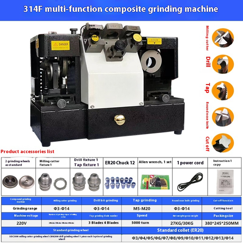 Affilatrice per trapano 220 V da 1 mm a 14 mm torsione punte per trapano smerigliatrice - Foto 11 di 12