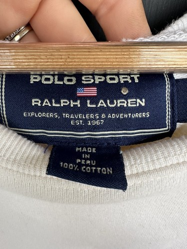 Vintage Ralph Lauren Polo Sport XL Crewneck Sweatshirt Water Safety Instructor - Picture 3 of 12