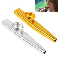 Tone C Metal Kazoos Musical Instruments with Flute for Music Lover Beginners