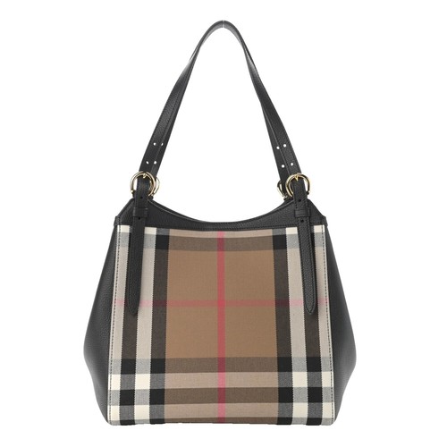 ショルダーバッグ・ポシェット Burberry Embroidered canvas bucket bag (8093869 B9368) Burberry Canvas Leather Vintage Check Shoulder Bag 8093869