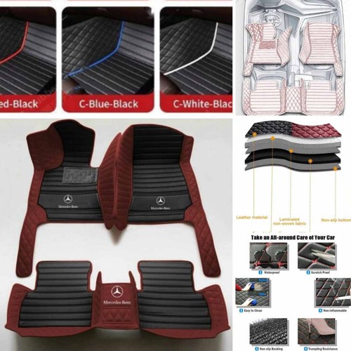 For Mercedes-Benz All Models Car Floor Mats Custom Anti-slip Carpets All Weather - Foto 36 di 41