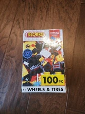 Blokko Kids Toy Wheels & Tires Building Blocks 100 Piece New