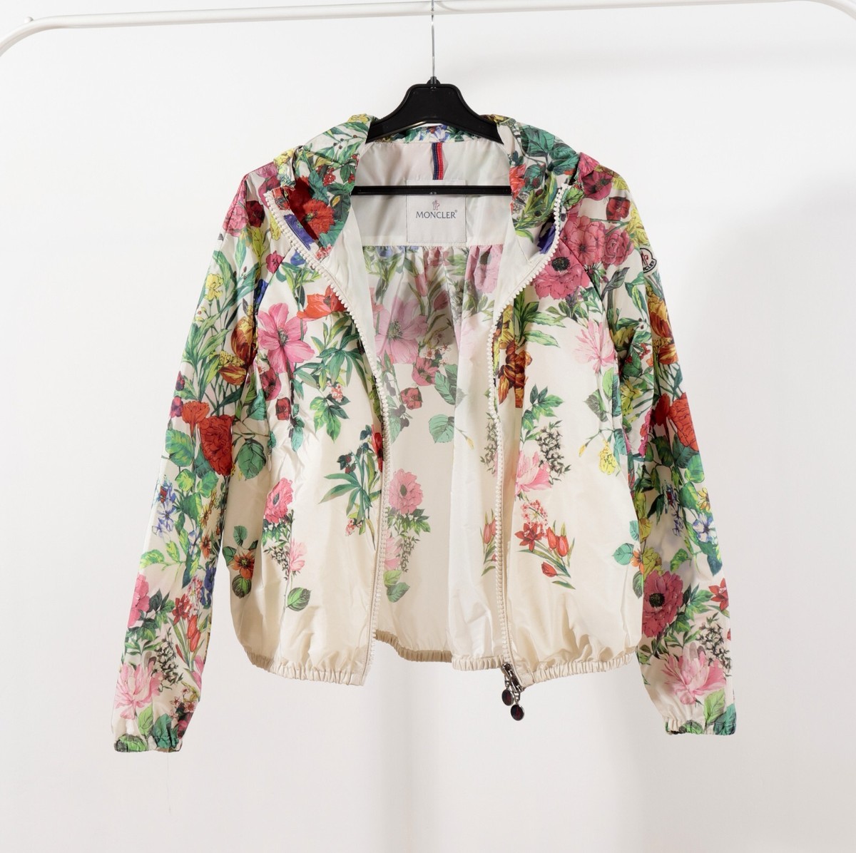 MONCLER フローラルプリント ナイロンジャケット M Moncler 