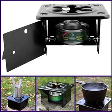 Coghlan's Folding Camping Stove, Steel, Compact, Uses Canned Fuel or Camp Heat