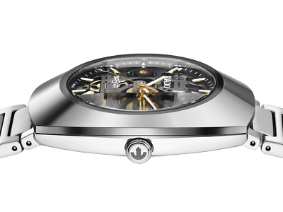 New Rado DiaStar Original Skeleton Stainless Steel Gray Dial Men