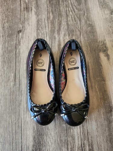 Wonder Nation Black Heeled Dress Up Shoes - Picture 2 of 6