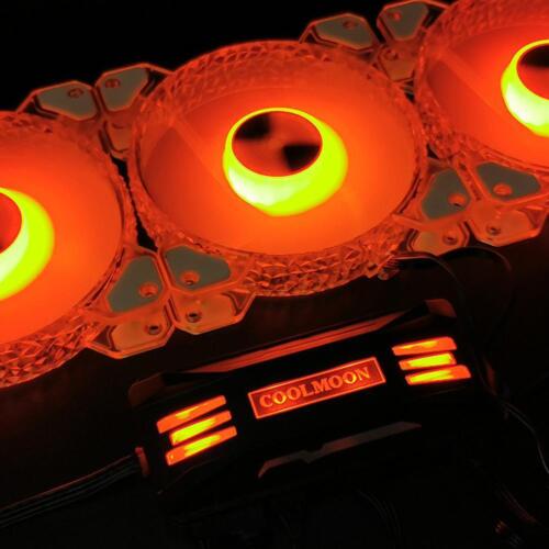 COOLMOON 4Pin PWM 5V 3Pin ARGB Cooling Fan RGB Controller for PC Case Chassis UK - Picture 6 of 9