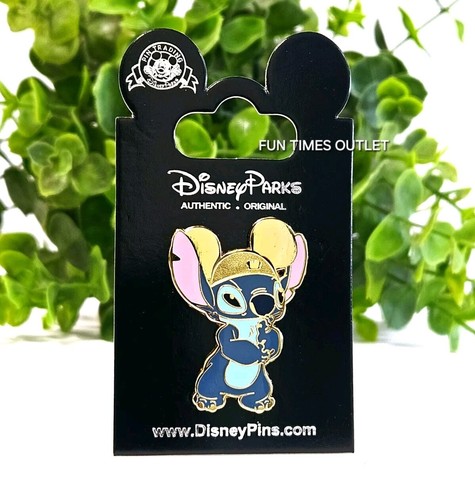 Disney Pin Lilo Stitch trägt Mickey Mouse Ohren Gold Mütze Sammlerstück Trading - Bild 5 von 5