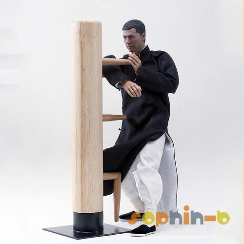 1/6 Ip Man Wing Chun Stun Wooden Dummy Kung Fu Master Strike Pad Metal Base 28cm - Picture 7 of 32