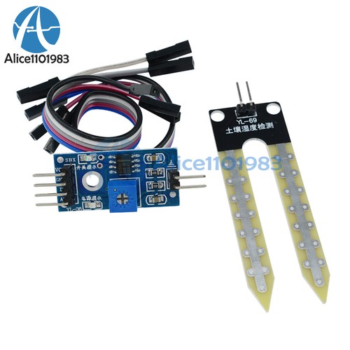 Soil Hygrometer Detection Module Soil Moisture Sensor For arduino Smart car - Picture 7 of 12