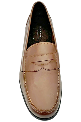 Slip-on Men's Loafers Casual Rockport Mocasines Preston Penny Para