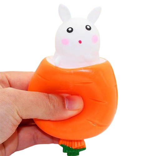 fr Easter Carrot Rabbit Fidget Toy Cute Bunny Stress Relief Toy Decompression To - Photo 9/18