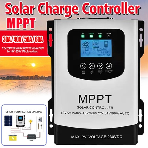 40/50/60A MPPT Solarregler Laderegler 12V/24V/36V/48V/60V/72V/84V/96V - Picture 5 of 20