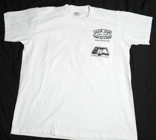 VTG 1988 Ron Jon Surf Shop Space Shuttle Graphic Pocket T Shirt, Medium White - Picture 2 of 10