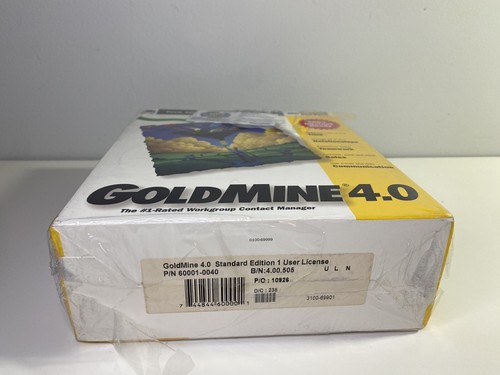 Gold Mine 4.0 Microsoft Software Big Box Sealed In Shrink *Partial Tears - Picture 11 of 15