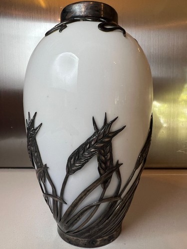 Royal Copenhagen Anton Michelsen vaso antico argento sovrapposto con topi - Foto 8 di 14