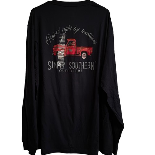 Simply Southern Langarm rot LKW Grafik Shirt Herren Größe XXL - Bild 2 von 8