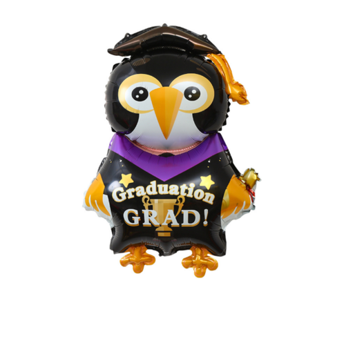 Self Seal Owl Foil Balloon Graduation Celebration Party Decor Helium/Air - Picture 6 of 8