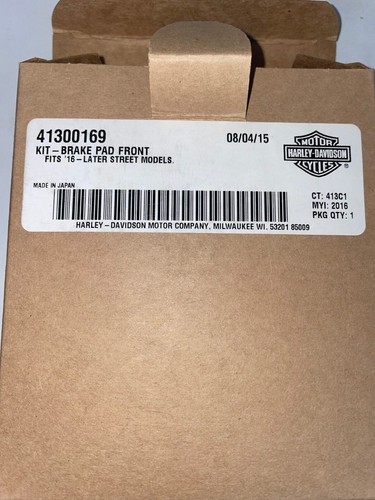 NEW in box OEM Harley Davidson Front Brake Pad Kit, XG500/ XG750, 41300169 - Picture 3 of 3